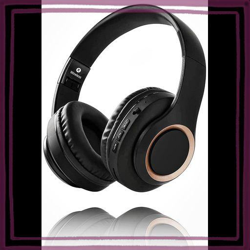 ワイヤレスヘッドホン BLUETOOTH5.3 オーバーイヤー BLUETOOTH HEADPHONES/低遅延/密閉型音漏れしにくく/内蔵マイク付き/軽量快適な着心地/折りたたみ式/40MM HD ドライバーユニット/3.5MM 