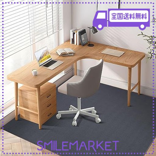 BITTOP デスク チェアマット 160×130CM 厚さ5MM 超大サイズ 床保護マット カーペットタイプ 裏面ゴム製の滑り止め加工 床を傷つけない ゲーミングチェアマット フローリング保護マット 心地良い肌触り 床傷防止 床暖房対応 騒音対策 の通販は