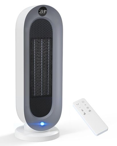 『人感センサー付き』セラミックヒーター 【ECO知能恒温 節電対策】 セラミックファンヒーター 暖房器具 省エネ 電気 首振り 3段階温度調整 800W/1200W 切り忘れ防止 二重過熱保護 転倒OFF タ…