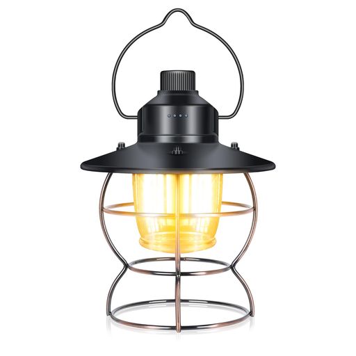 KARUDE LEDランタン 充電式 防水 キャンプ ランタン LED 充電式 ランタン LED 充電式 4800MAH超大電量 エジソンランタン LED レイルロードランタン 電気式ランタン ？無段階調光 3色切替 アウトド…