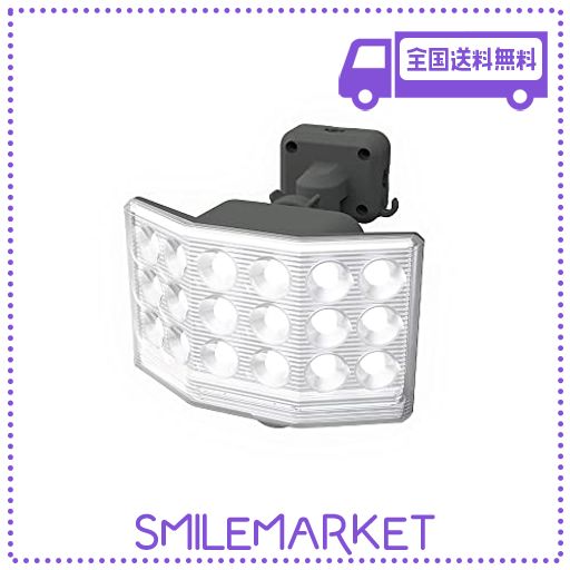 ムサシ 9Wワイド フリーアーム式LED乾電池センサーライト LED-170 ブラック