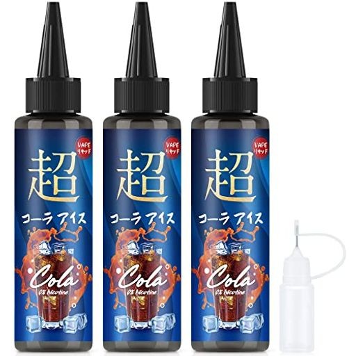 電子タバコ リキッド コーラアイス 180ml 特大容量 国産ハッカ使用 vape りきっど 爽快感 ニードルボトル付き ニコチン・タールゼロ kino