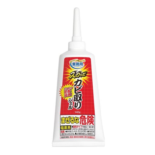 アイメディア(AIMEDIA) スカッとカビ取りジェル 140G カビ除去 チューブタイプ 浴室洗剤 業務用 日本製 お風呂用洗剤 密着ジェル 防カビ 風呂掃除