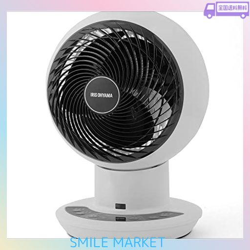アイリスオーヤマ サーキュレーターアイ DC JET 18CM KCF-SDC182T-W パールホワイト