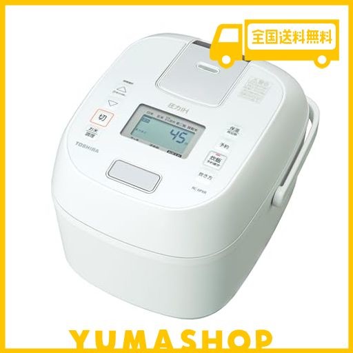 東芝(TOSHIBA) 炊飯器 3.5合 圧力IHジャー炊飯器 一人暮らし用 新鮮保温24時間 RC-6PXR(W) ホワイト 炊き分け 3通り 大火力 700W