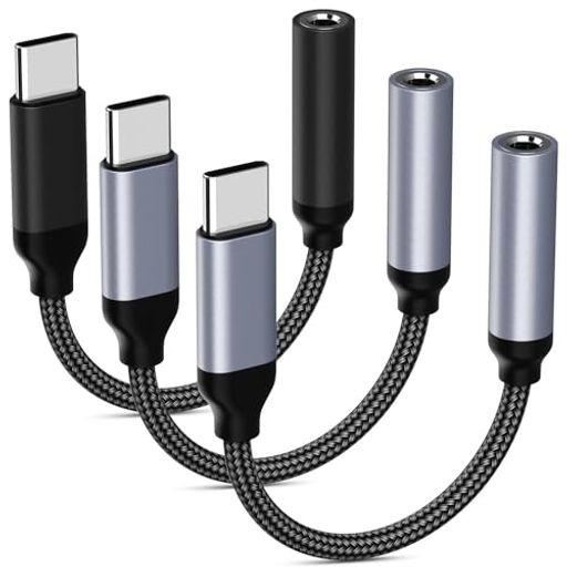 3点セット タイプ C イヤホンジャック変換アダプタ USB C TO 3.5 MM