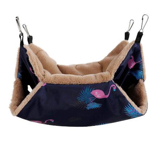 ☆ ペット　ハムスター　うさぎ　モルモット　ハンモック　Lサイズ ハムスター ハンモック 小動物 2層タイプ モルモット うさぎ ケージ用