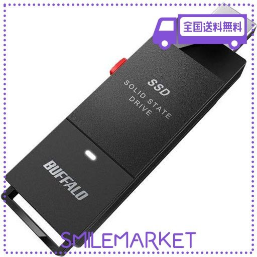 BUFFALO バッファロー 外付けSSD ブラック 1.0TB SSD-PUT1.0U3-BKA