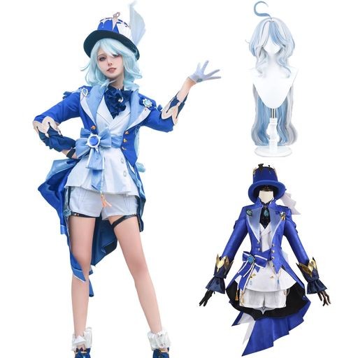 [神併良品] フリーナ コスプレ ウィッグ付き 水神 原神 コスプレ衣装 フルセット コスチューム 大人用 仮装 文化祭 GENSHIN FURINA COSPLAY (フリーナ ウィッグ付き,L)の通販は 12,145円