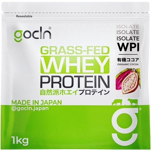 GOCLN (ゴークリーン) WPI アイソレート ホエイプロテイン 1KG グラスフェッド 人工甘味料不使用 無添加 オーガニック 国内製造 グラスフ