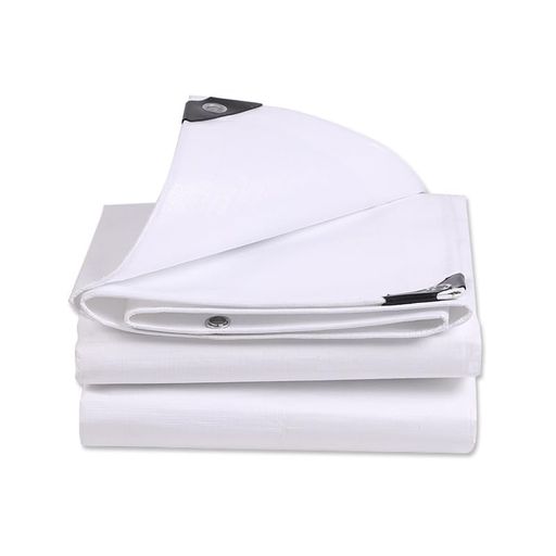 ANANXING ホワイトシート #4000 厚手 ブルー 防水シート 遮光・UVカット 屋外 防災 防雪 保温性 耐寒性 耐久性 (3.8M×5.8M, ホワイト)