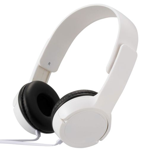 オーム電機 AUDIOCOMM ステレオヘッドホンH125 ホワイト HP-H125N-W 03-2280 OHM