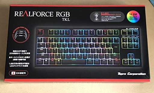 東プレ REALFORCE RGB TKL R2TLA-JP4G-BK 日本語配列 PCゲーマー向け