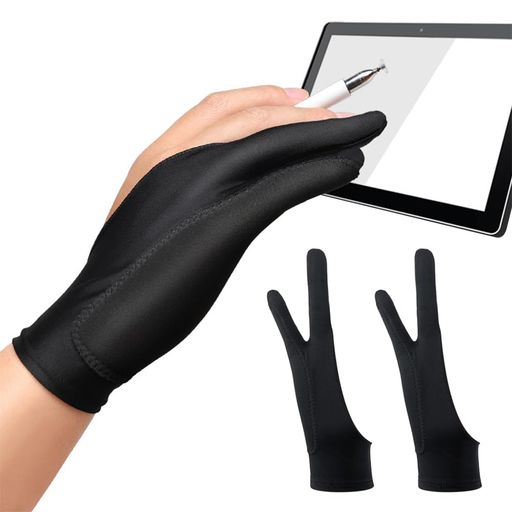 URBANPULSE] 製図用手袋 絵描き 手袋 二本指グローブ 誤動作防止 手汗