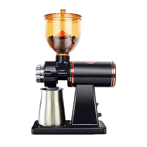 HOYZHDQ コーヒーミル 電動 電動コーヒーグラインダー 8段階変速調整 小型 家庭用 電動 手作り家庭用 機械ステンレス鋼の刃 コーヒー店 ケーキ店ドーナツ店などに適用 (黒) 8,353円