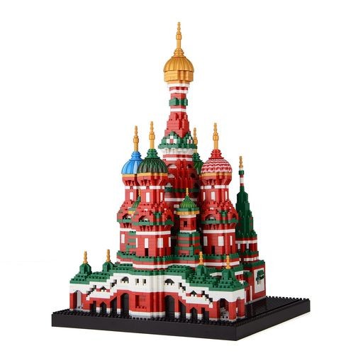 LULUFUN マイクロブロック 建物 玩具 立体パズル お城 大人 プレゼント インテリア 組み立て 暇つぶし ホビー 人気 (聖ワシリー大聖堂)の通販は