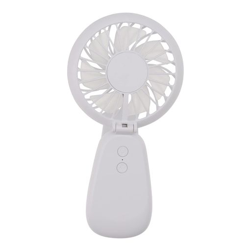 ハンディファン 携帯扇風機 エツミ クリップ 付き 4WAY ホワイト USB充電 【 ハンディ ・ 卓上 ・ ネック ・ クリップ 】 ネックストラップ 付き VV-82423
