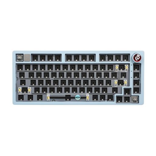 EPOMAKER X LEOBOG HI75 アルミ合金 メカニカルキーボードキット ベアボーン ゲーミングキーボード用 有線カスタム プログラマブル ガス