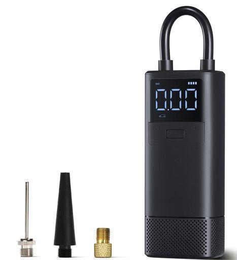 【2023初登場 電動空気入れ】エアコンプレッサー 70MAI 充電式 コードレス エアーポンプ 軽量 小型 全バルブ対応 米式/英式/仏式 ボタン押すだけ 自転車 バイク 車 ボール 浮き輪 コンパクト SOS/LED懐中ライト TYPE-C充電 の通販は 5,332円