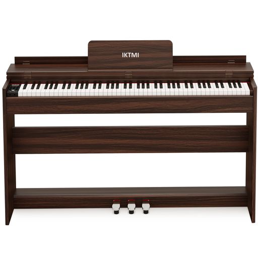 304 電子ピアノ 88鍵盤 ハンマーアクション 木製 ピアノ 3本ペダル付き