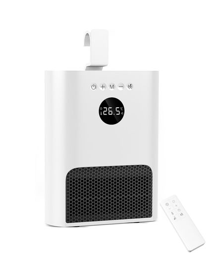 ヒーター 壁掛け 人感センサー付き 【ECO知能恒温？壁掛け式？3WAY使用】 セラミックヒーター 暖房器具 省エネ 2段階調節 4W/600W 1-12Hタイマー機能 切り忘れ防止 LEDディスプレイ表示 セラミッ…