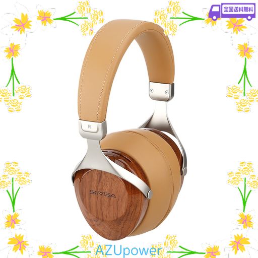 SIVGA SV021 木製ハウジング 密閉型 有線 オーバーイヤーヘッドホン