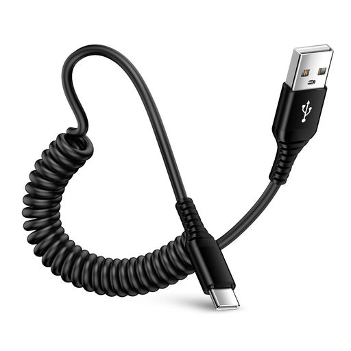USB TYPE Cケーブル 0.9M コイル型 伸びる IPHONE 15充電ケーブル QC3.0 急速充電 タイプC ケーブル 高速データ転送 最大3A USB-A TO USB-C ケーブル 高耐久 断線防止 伸縮自在 便利 MACBOOK 