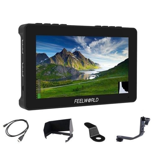 FEELWORLD F5 PRO V4 6インチ3D LUTタッチスクリーンDSLRカメラ4Kフィールドモニター HDMI/TYPE-C入力 IPS小型フルHD 1920X1080 外付けワ