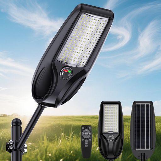 ソーラーライト 屋外 防水 LED 街灯 高輝度 光センサー 一体式センサーライト ソーラー充電式 省エネ リモコン付き 10000mAH おしゃれ 明るい 人感 XYUE ソーラーライト 屋外 LED 街灯 高輝度 光センサー 一体式センサー
