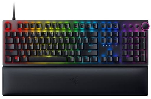 RAZER HUNTSMAN V2 CLICKY OPTICAL SWITCH ゲーミングキーボード 英語 US配列 オプティカルスイッチ クリッキー触感 静音 ダブルショット