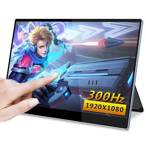 VIEWNICO 15.6インチモバイルモニター300HZ モバイルディスプレイ 1920X1080解像度 ゲーミングモニター タッチ機能FHD IPS液晶パネル 光