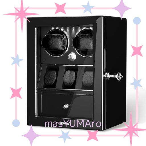 DUKWIN ワインディングマシーン 2本巻き+3本収納 ウォッチワインダー