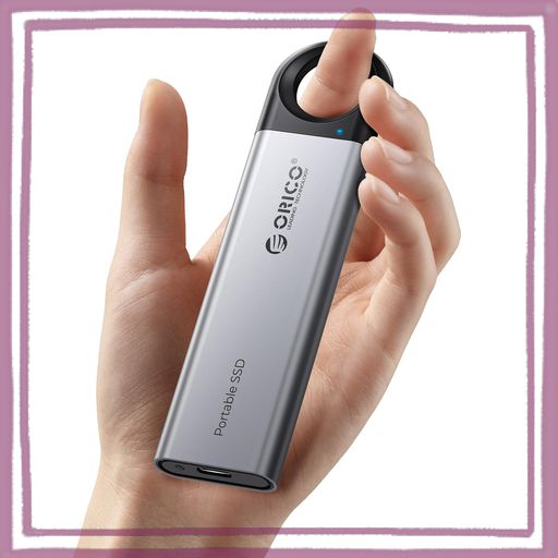 エレコム 外付けSSD 500GB USB3.2(Gen2) Type-C ケーブル一体型