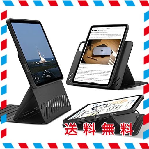 ESR IPAD PRO 11インチ ケース (2022/2021/2020/2018、第4/3/2/1世代) 専用 取外し可能なマグネットカバー付き回転式ケース 縦向き/横向