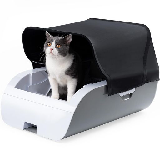 PANDALOLI 猫 自動トイレ 猫 トイレ 自動: 全自動 ねこ トイレ 猫トイレ 自動 猫のトイレ 自動猫トイレ 大型 フード付き ポータブル ペットトイレ 大きめ 自動清掃 臭わない 大型猫 ペット トイレ 内蔵バッテリー付き 飛び散らない 消臭