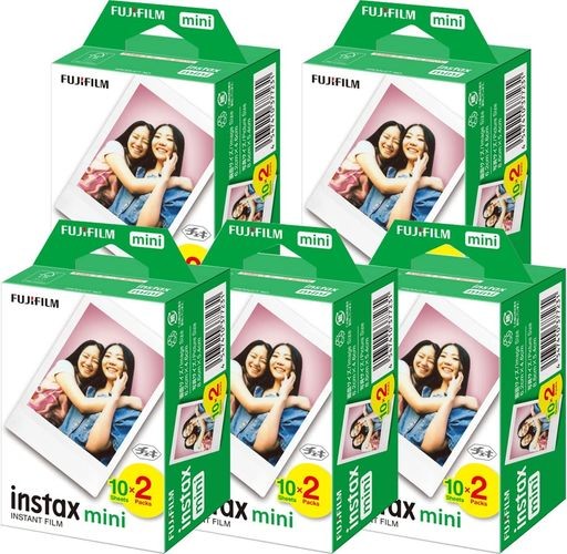 富士フイルム(FUJIFILM) [セット販売X5] インスタントカメラ チェキ用フィルム 20枚入X5SET INSTAX MINI JP 2