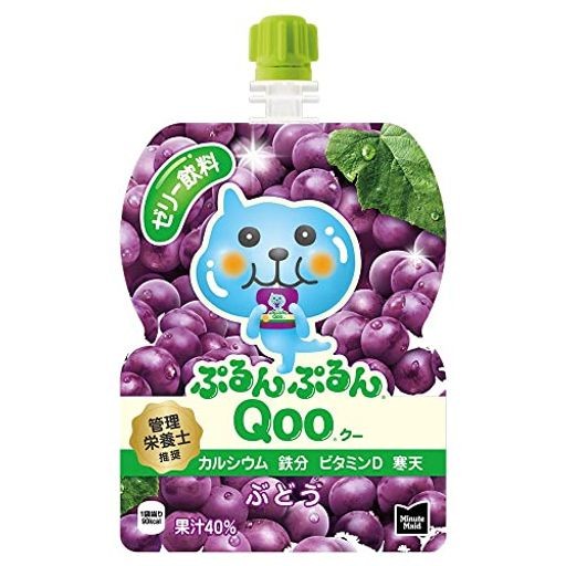 ミニッツメイド コカ・コーラ ミニッツ メイド ぷるんぷるんQOO クー ぶどう ゼリー飲料 パウチ 125G×30袋