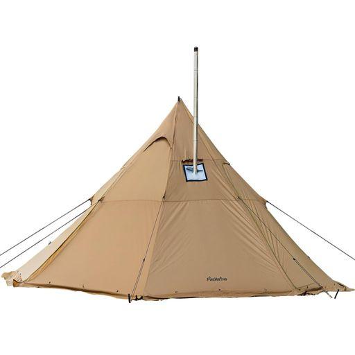 FIREHIKING LEVA PLUSワンポールテント 4人用 通気性 耐水圧3000MM ティピーテント 大型テント 簡単設営 煙突穴付き 4季適用 ホットテント 薪ストーブOK 家族キャンプ 6人用 コンパクト キャンプテ…