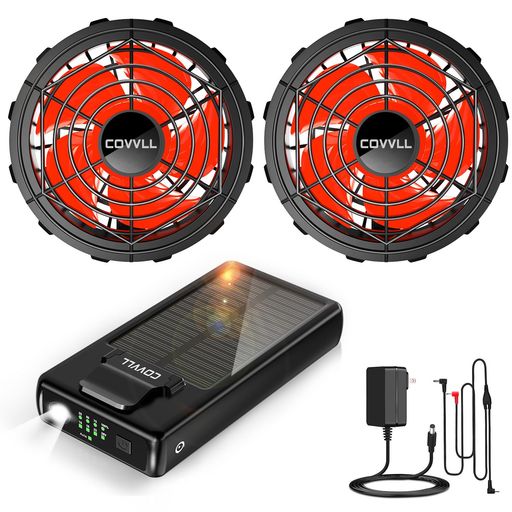 ファン バッテリー セット暴風ファン 5段階風量調節 : 最新42V業界最強