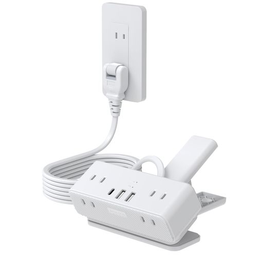 エムサイン(MSCIEN) 電源タップ クリップ 延長コード 3M USB付き 1個USB-C 2個USB-A 6個AC口 はさめる USB コンセント タップ テーブルタップ たこあしコンセント タコ足配線 分岐 スイングプラグ …
