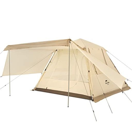 NATUREHIKE ワンタッチ テント 3人用/4人用 UPF50+ パークテント キャンプ 設営簡単 UVカット 自立式 2重層 耐水圧PU2000MM/3000MM 2つの