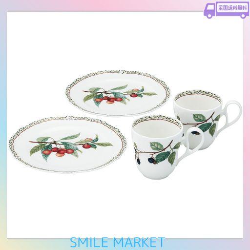 ノリタケ オーチャードガーデン ボーンチャイナ マグカップ プレート セット Noritake ノリタケ マグ & プレート ( ペアセット ) マグ:375cc