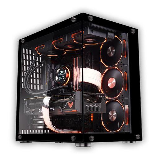 ミニタワーPCケース　mATX マザーボード　空冷　CPUクーラー　ファン×5 ミニタワーPCケース mATX マザーボード 空冷 CPUクーラー ファン×5