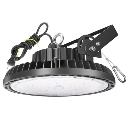 LED高天井照明 200W LED高天井灯 [1.5M配線プラグ付] 100-277V 6500K昼光色 28000LM(2000W水銀灯相当)UFO型LEDハイベイライト[3年保証] IP65防水防塵 LED投光器 掲示板 作業灯 駐車場 運動場 
