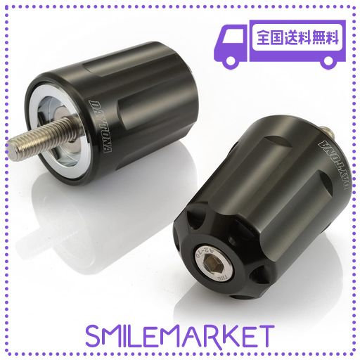 デイトナ(DAYTONA) アルミビレット バイク用 バーエンド カワサキ M8タイプ(ZRX1200DAEG NINJA250 など) ヘビーウエイトバーエンド リボルバー ブラック 17270の通販は 6,965円