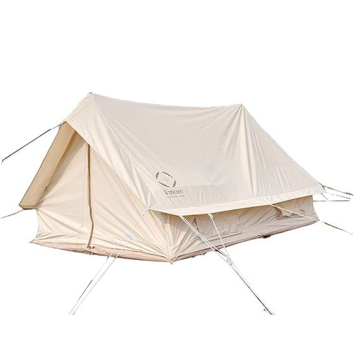 S’MORE (スモア) HOMMI テント ポリコットン 小屋型 家型 収納バッグ付き ファミリーテント 2~3人用 260*210CM キャンプ テント おしゃれ 撥水加工通気性 吸湿性 撥水 難燃 UPF50+ 抗菌 UVカット ア…