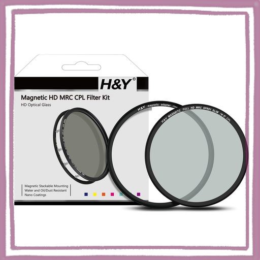 H&Y PLフィルター 82MM マグネティック CPL フィルターキット マグネット式 反射除去 偏光度99.9% 薄枠 帯電防止 防汚 撥水 防傷 CK82