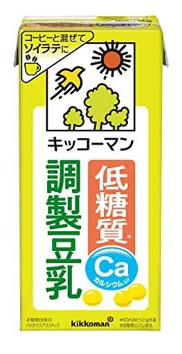 KIKKOMAN キッコーマン 低糖質調製豆乳 1000ML ×6本