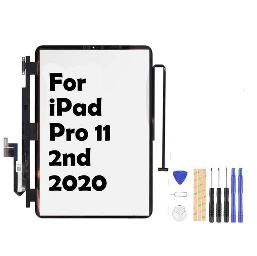 FUNBERO FOR IPAD PRO 11 2ND 2020 A2068 A2230 A2228 A2231交換修理用タッチパネルタッチスクリーン前面ガラスパネル 交換キット(液