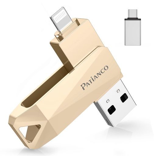PATIANCO【MFI認証品 セキュリティ機能付】IPHONE用 USBメモリ 512GB 3IN1 データ移行 USB LIGHTNING/USB/TYPE-C搭載 高速 スマホ 写真データ バックアップ 大容量 の通販は
